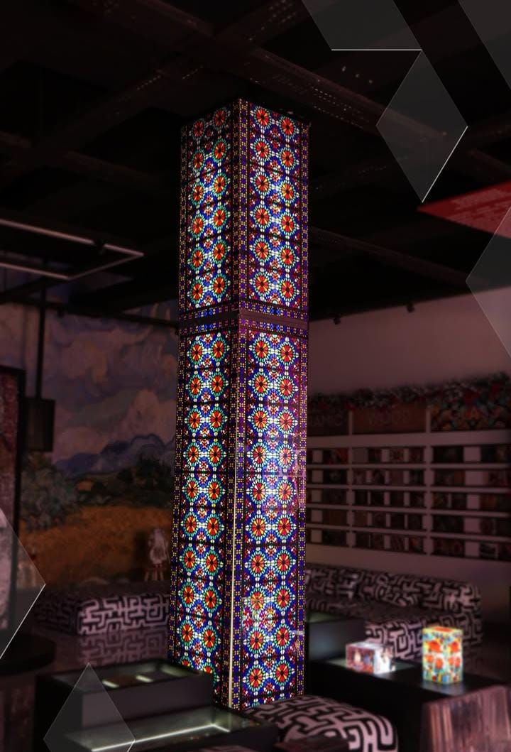 ArtTech printed mosaic column