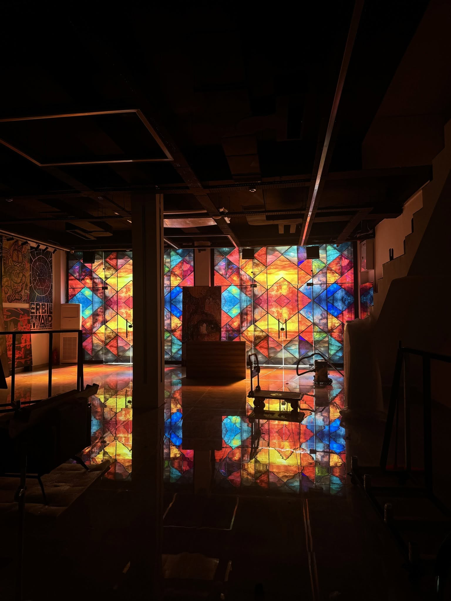 ArtTech illuminated gallery installation