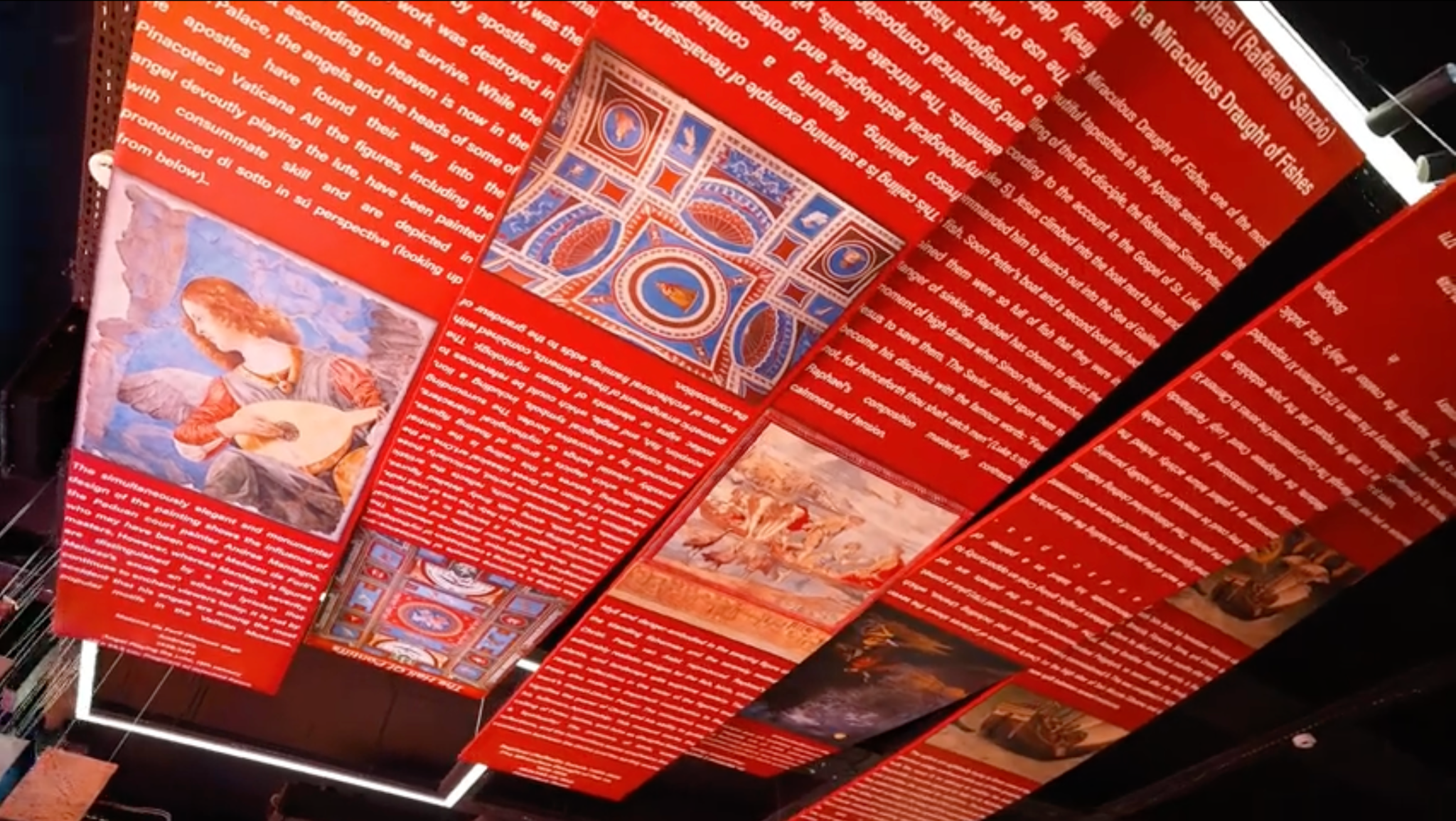 ArtTech printed ceiling installation detail
