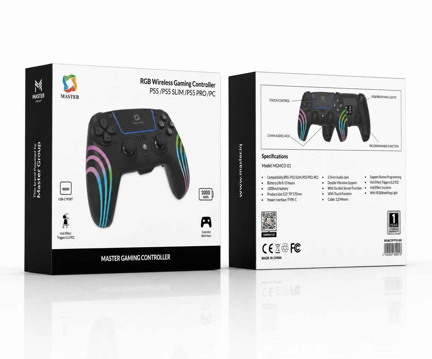 Master Group Gaming controller packaging mockup